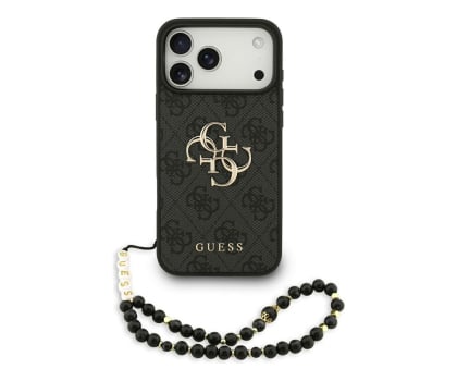 Etui / obudowa na smartfona Guess 4G Strap 4G Classic Logo do iPhone 17 Pro Max czarny